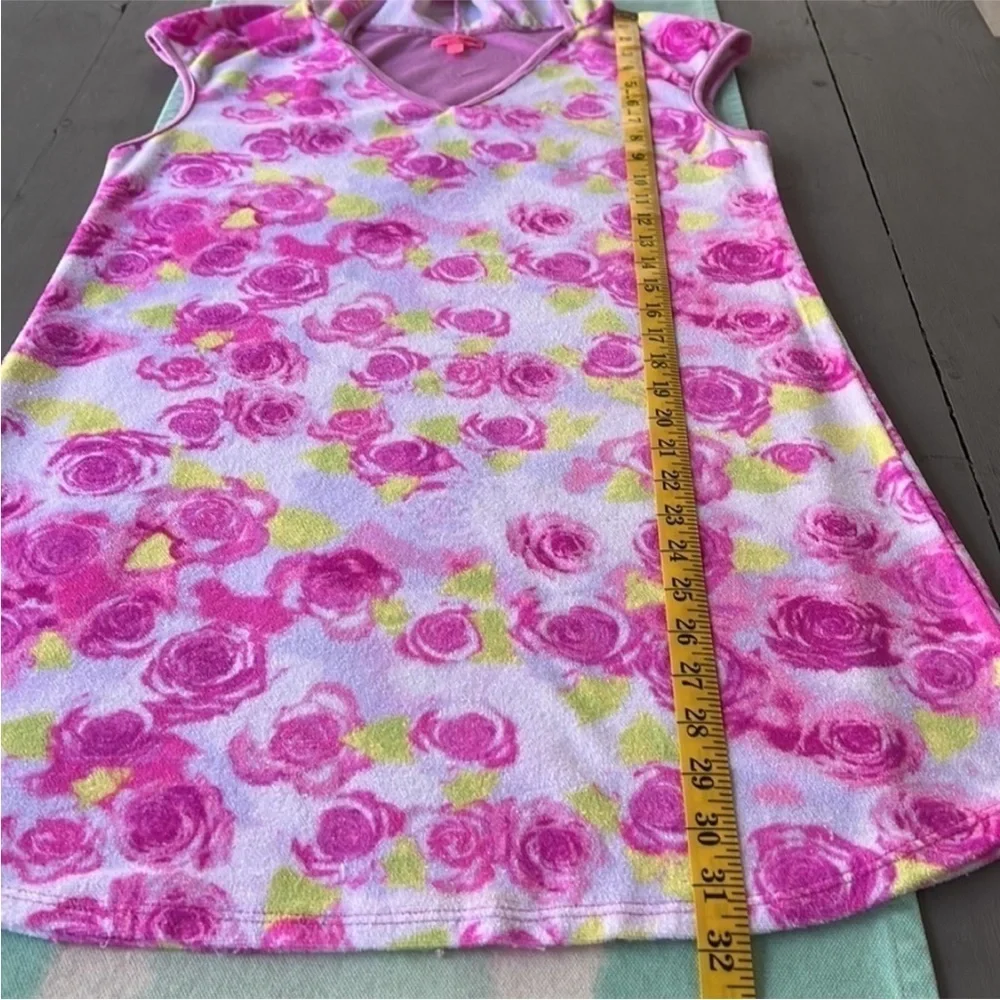 Betsey Johnson Floral Fun in the Sun Hooded Swim Cover Up Dress Size S